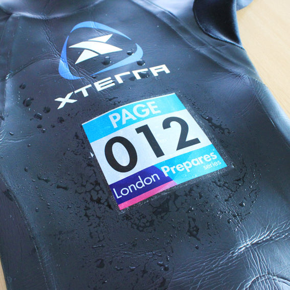 wetsuit with tattoo number