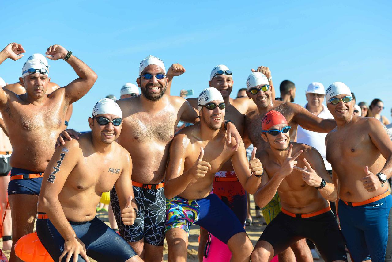 Oceanman finishers celebrating