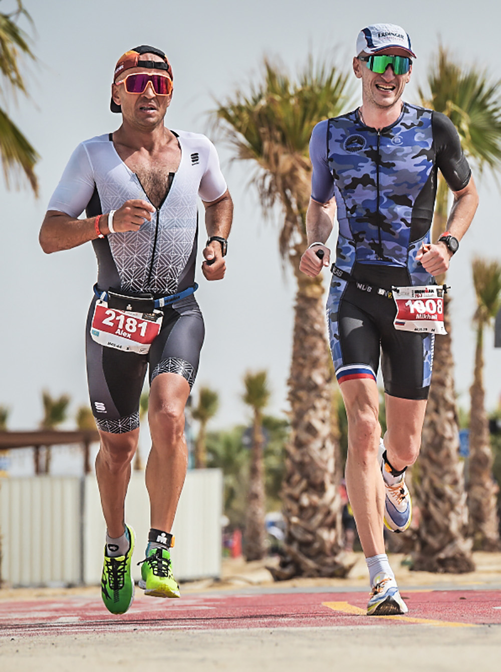 Race bibs at Ironman Dubai