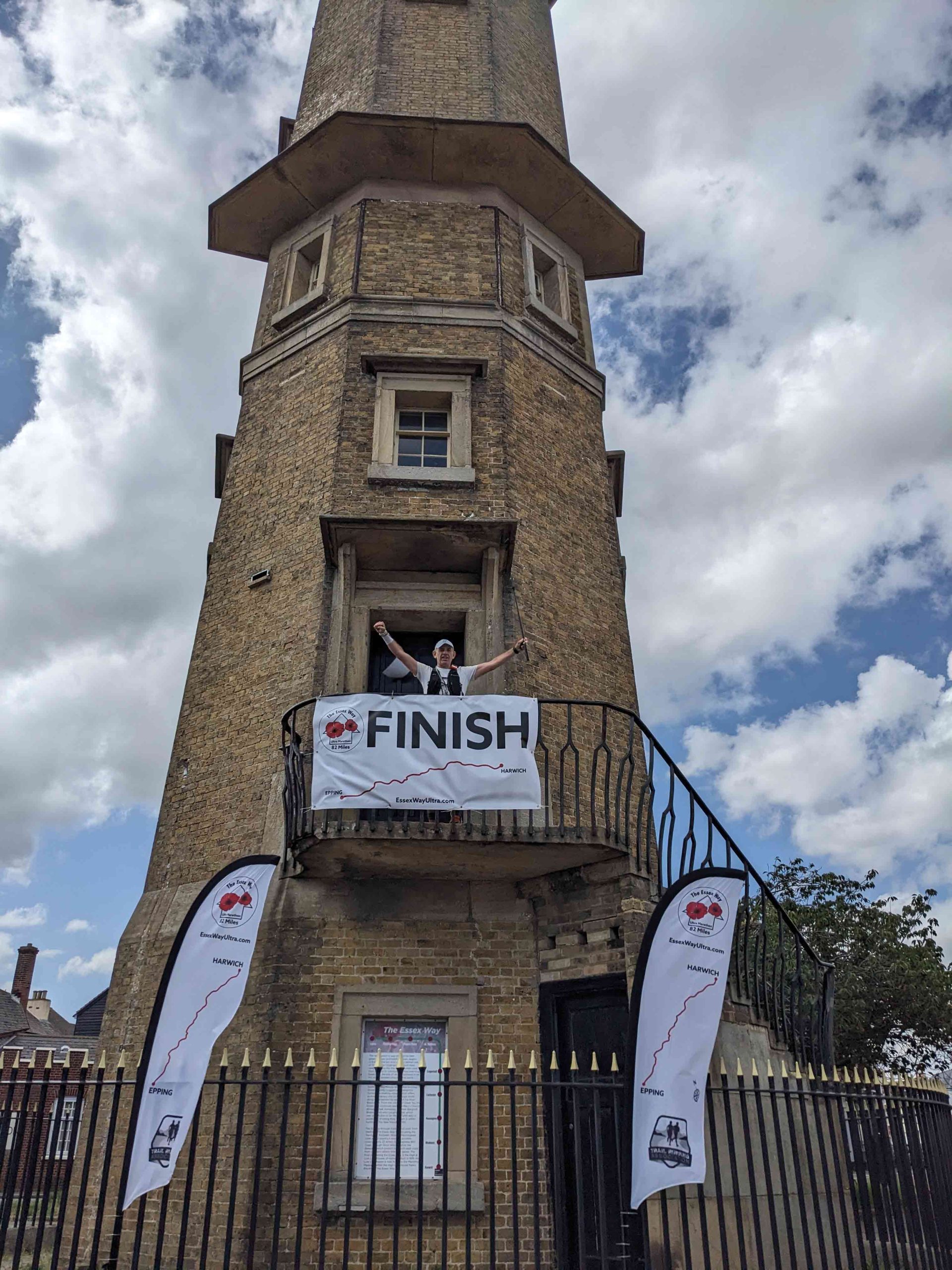 Finish line of Essex Way Ultra